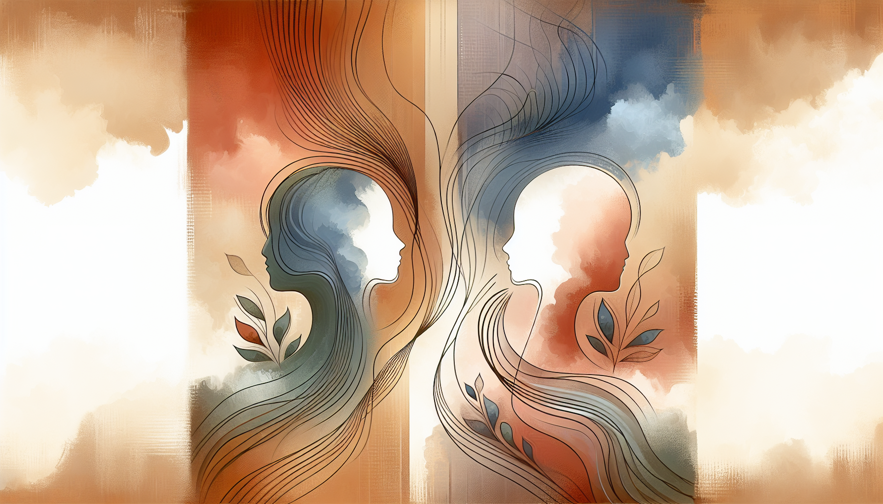 Abstract illustration representing cooperative co-parenting for article: Navigating New Partners in Co-Parenting Dynamics