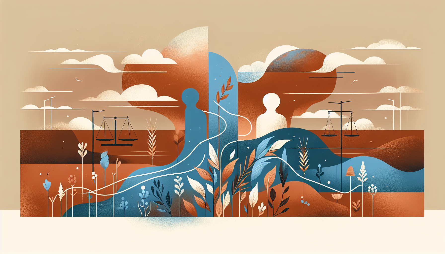 Abstract illustration representing cooperative co-parenting for article: Effective Co-Parenting Communication: Strategies f