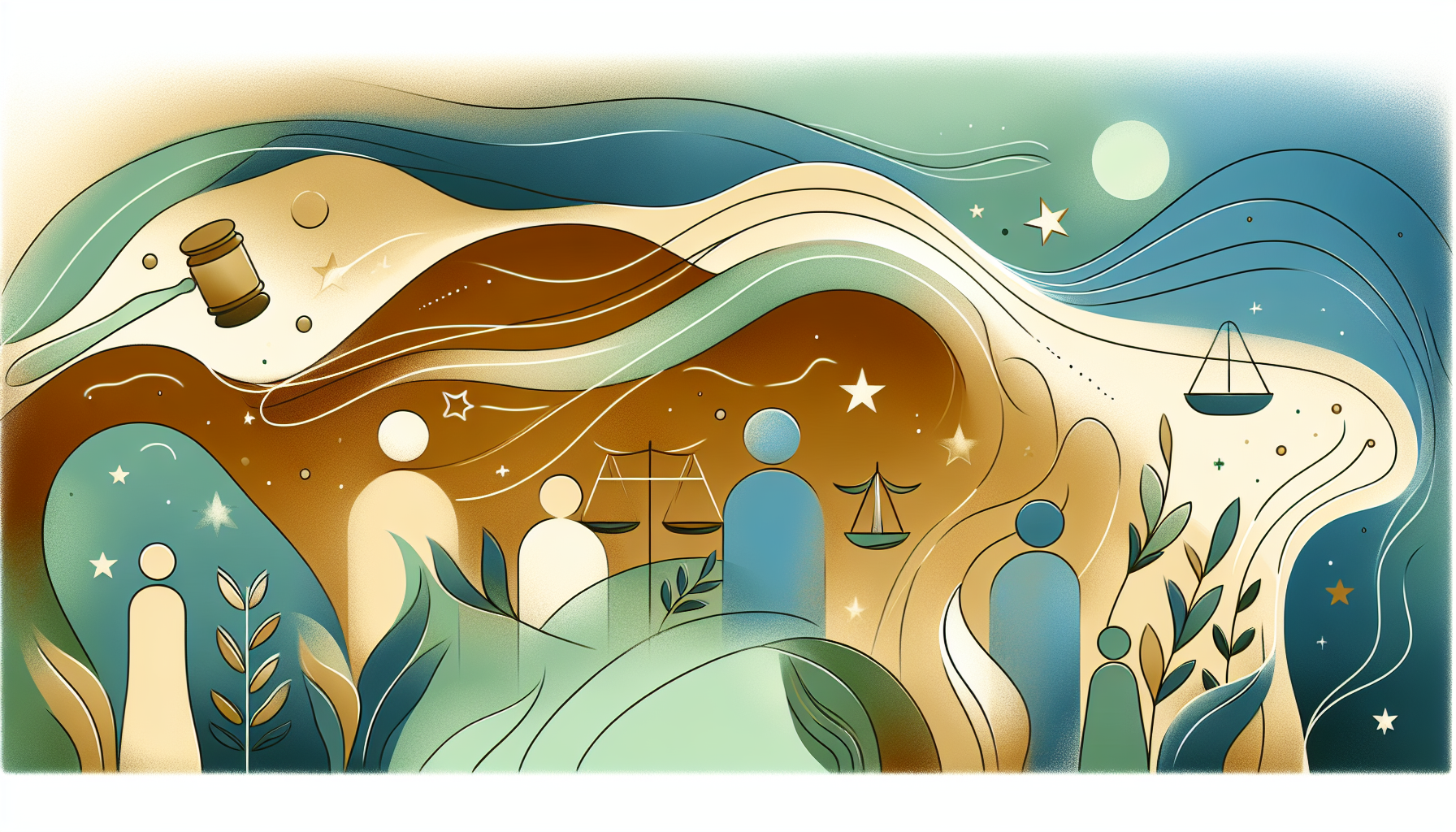 Abstract illustration representing supervised visitation support for article: Smooth Transition: Supervised to Unsupervised Visi