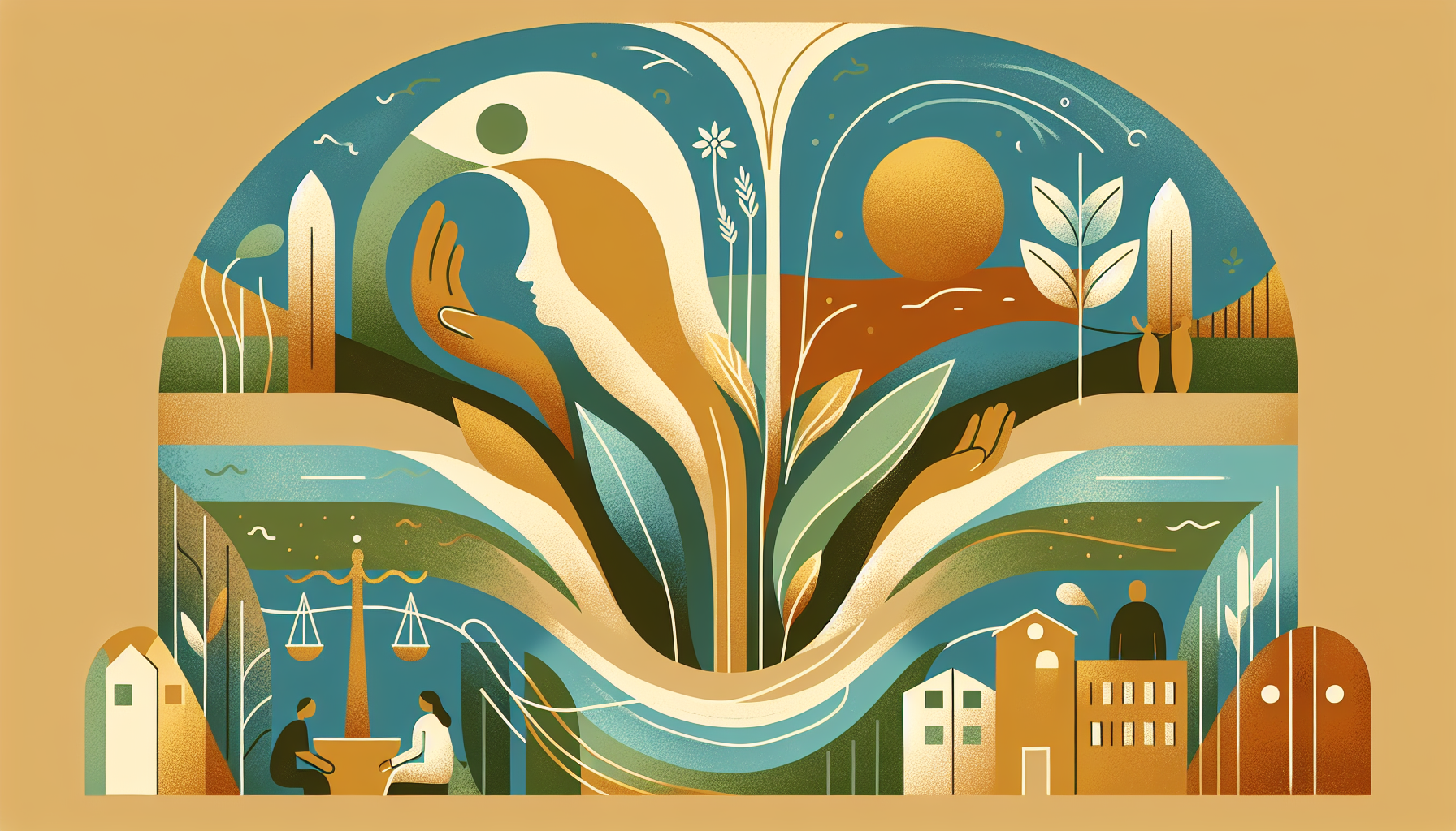 Abstract illustration representing supervised visitation support for article: Understanding the Benefits of Professional Supervi