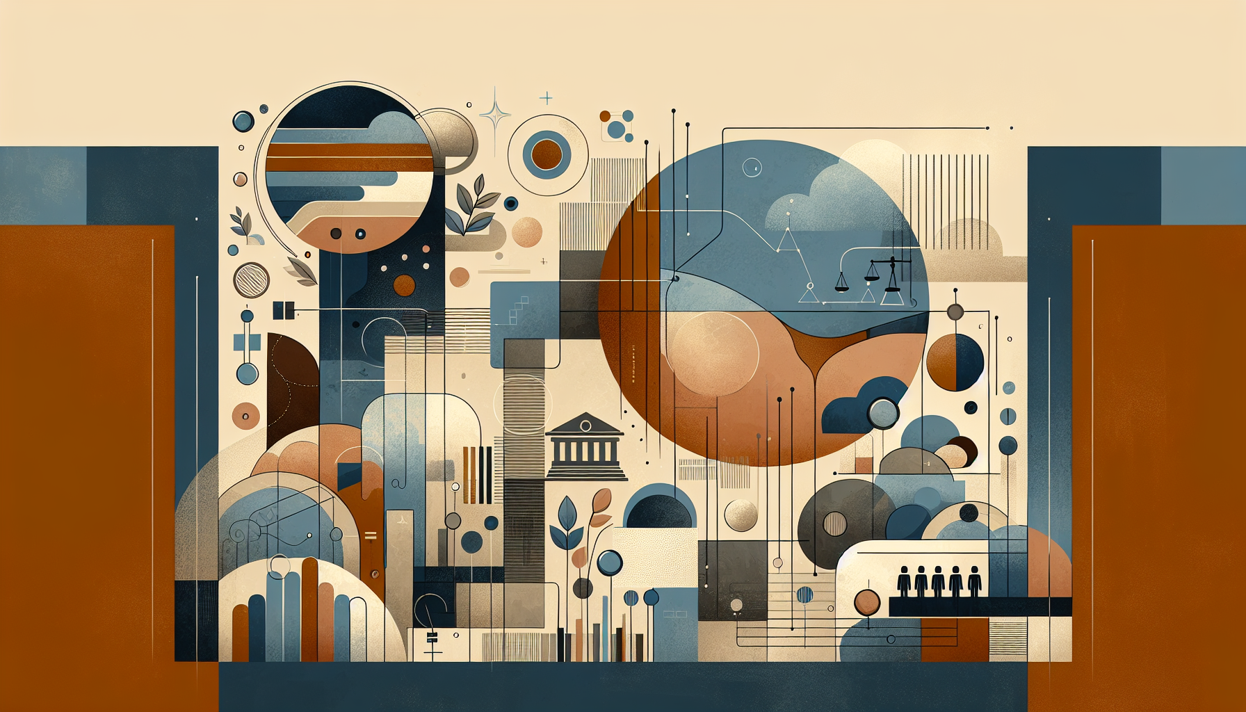 Abstract illustration representing family law concepts for article: Crafting a Comprehensive Parenting Plan for Succes