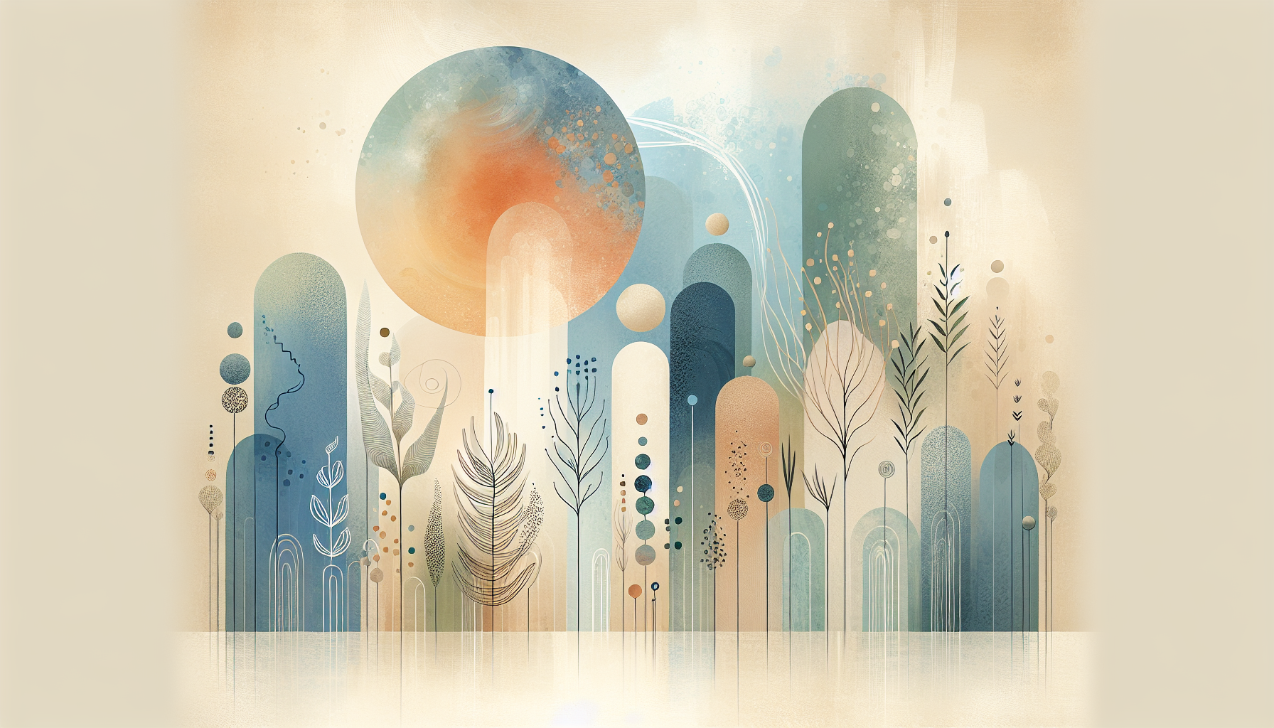 Abstract illustration representing child welfare and growth for article: Navigating the Path to Family Reunification