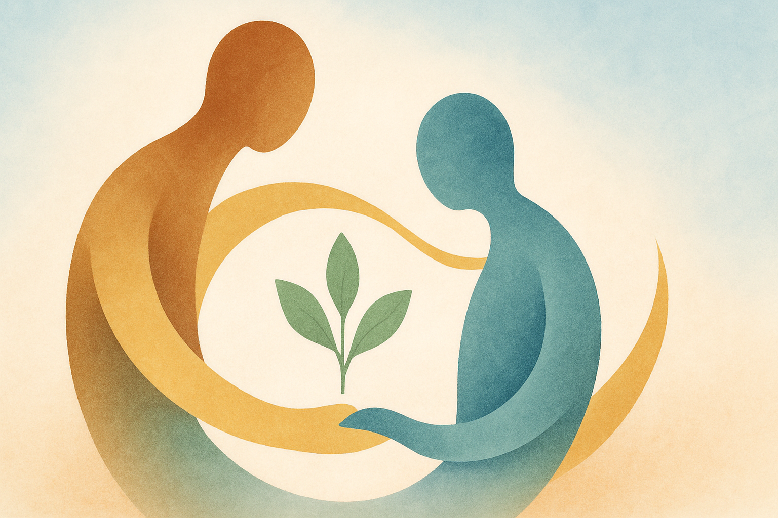 Abstract illustration representing supervised visitation support for article: Navigating Supervised Visitation: What Parents Nee