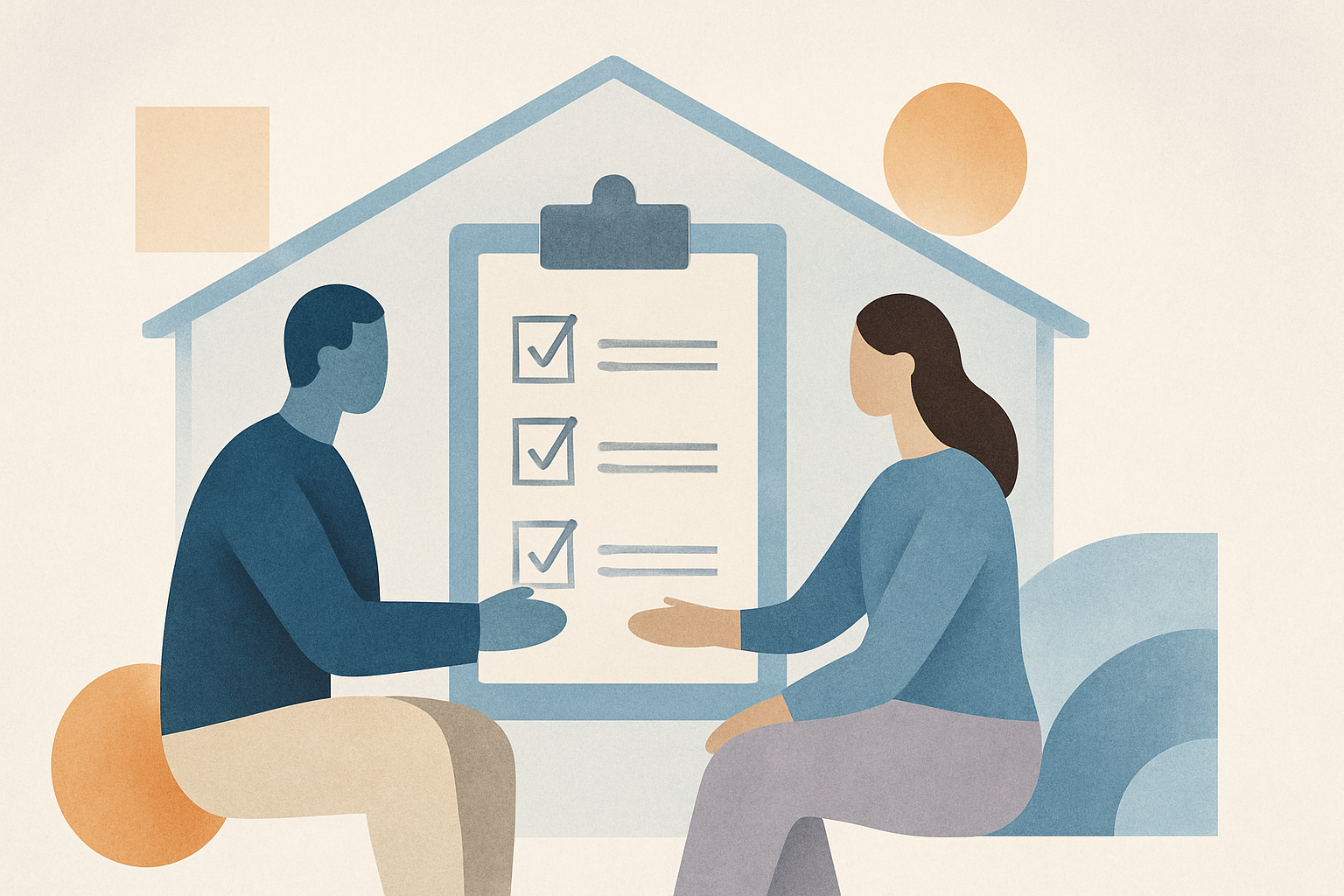 Abstract illustration representing family law concepts for article: Crafting an Effective Parenting Plan for Co-Parent