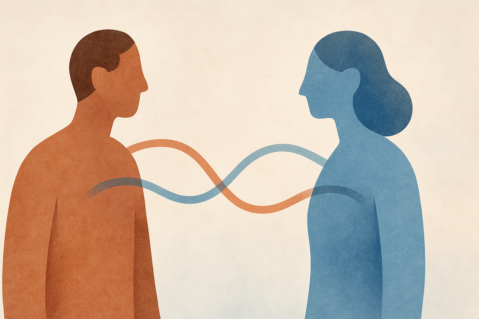Abstract illustration representing cooperative co-parenting for article: Effective Co-Parenting Communication: Strategies f